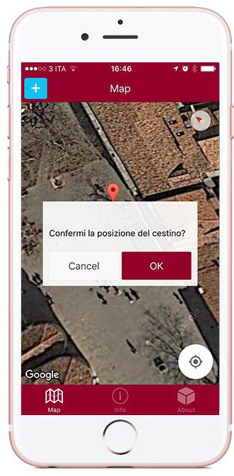 Conferma l'aggiunta del cestino