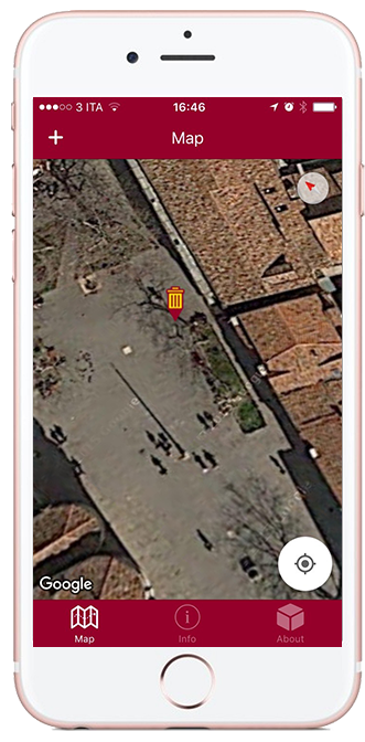 Il cestino viene immediatamente aggiunto